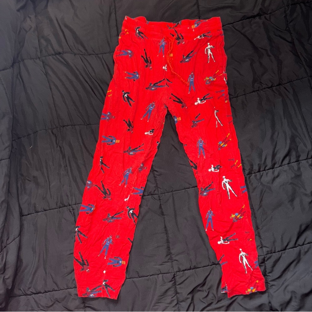 Marvel Red Superhero Print Pajama Pants